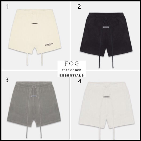 エッセンシャルズ ハーフパンツ 偽物 関税込 essentials 完売必須