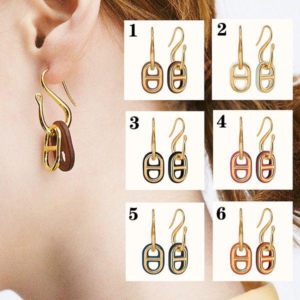 エルメス ピアス 偽物 シェーヌダンクル 大人気☆ OMaillon earrings