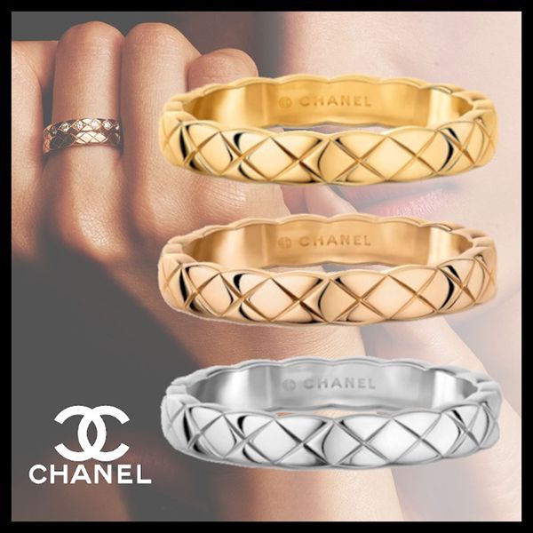 シャネル COCO CRUSH 18K シャネル リング コピー ホワイトゴールド