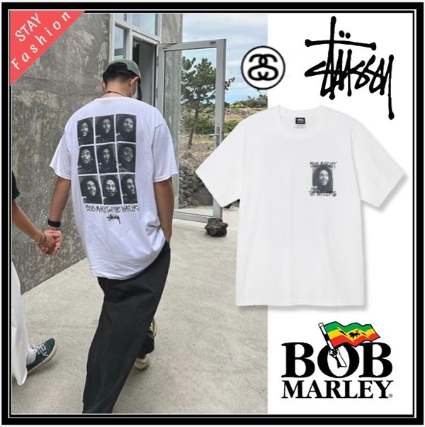 限定コラボ激レア!STUSSY×Bob Marley Frames Tシャツ コピー-stussy