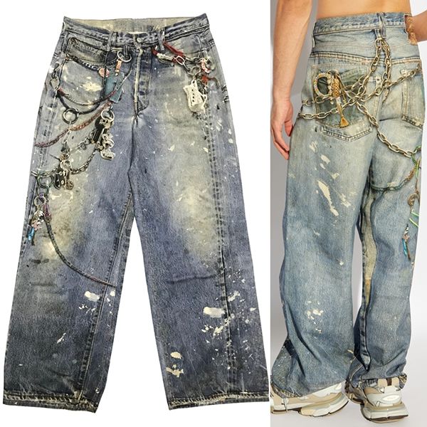 アクネストゥディオズ デニムパンツ 偽物 BAGGY FIT JEANS 1981M 転写