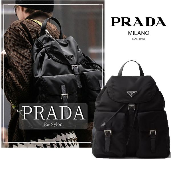 MENS NON-NO掲載】プラダ Re-Nylon バックパック 偽物 ランウェイ