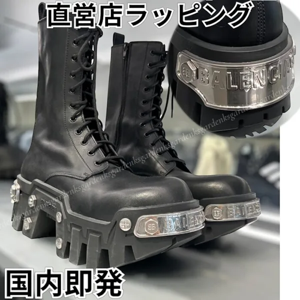 セレブ多数愛用】バレンシアガ ブルドーザー 偽物 ロゴ レースアップ