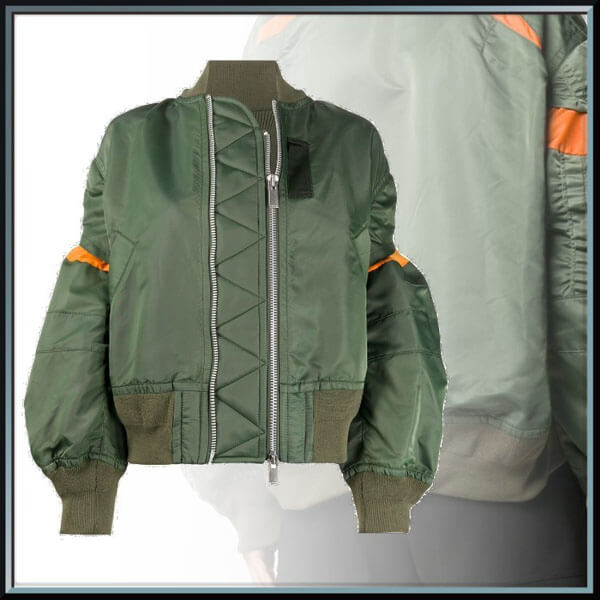 SACAI MA-1 サカイ 偽物 服 大人気◇コントラストパネル ボンバー