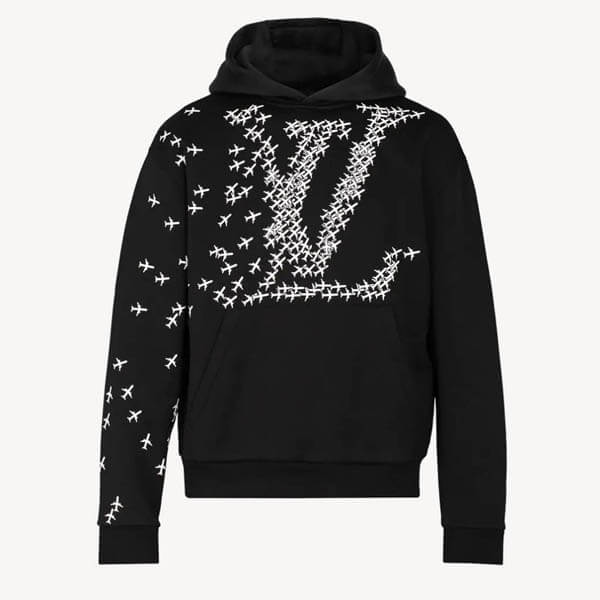 ルイヴィトン パーカー コピー LV 希少☆ PLANES PRINTED HOODIE