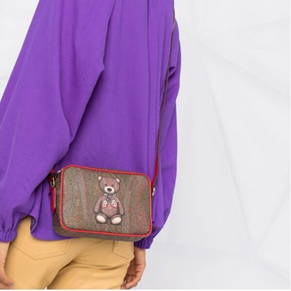 ETRO】エトロ スボディバッグ 偽物 テディベアペイズリークロスボディ
