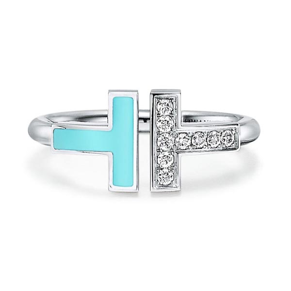 ティファニー Tリング コピー【新作】Tiffany T ターコイズスクエア