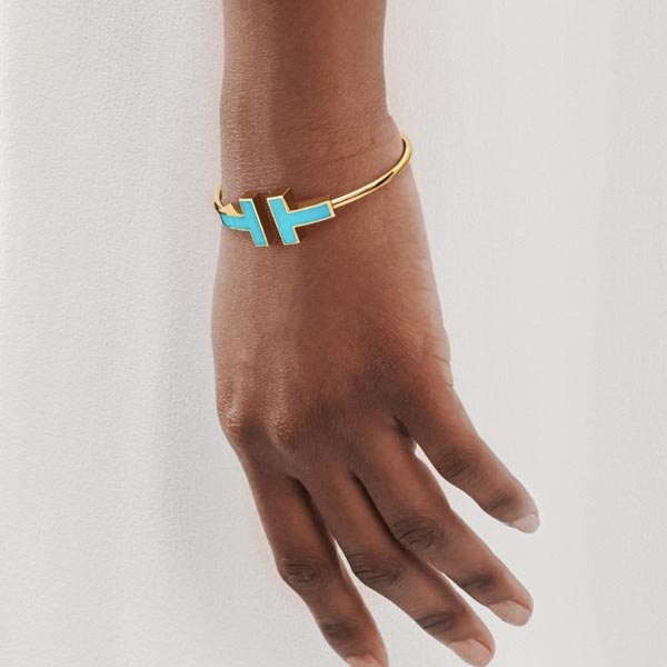 ティファニー T 偽物 ブレスレット Tiffany T ターコイズブレスレット