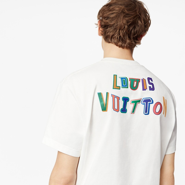 ルイヴィトン NBA Tシャツ 偽物 22FW☆フロントアンドバックレター 