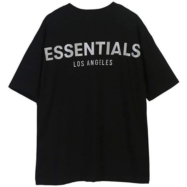 エッセンシャルズ tシャツ 偽物 ロサンゼルス LA限定 リフレクターロゴ