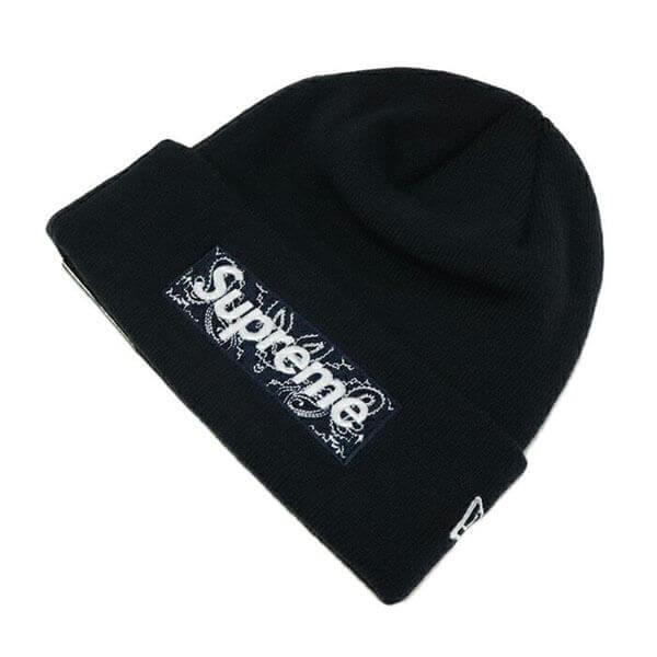 シュプリーム ビーニー 偽物 ニット 帽 NEW ERA BOX LOGO BEANIE