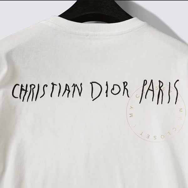 ディオール Tシャツ パロディ ロゴ コラボ レイモンド 半袖 刺繍