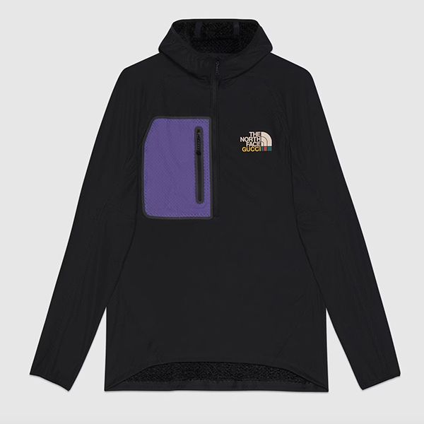 注目コラボ ノースフェイス グッチ 偽物 フリース プルオーバー