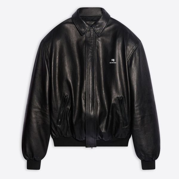 BALENCIAGA バレンシアガ 非売品 ラバータグ バレンシアガ 偽物＊スポーティBタクシー ジャケット ブルゾン ラム