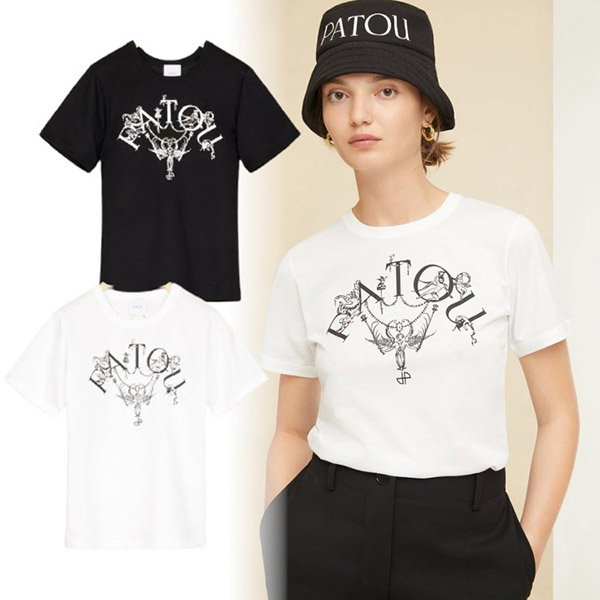 パトゥ】Stories and Tales 偽物ロゴ オーガニックコットン Tシャツ 