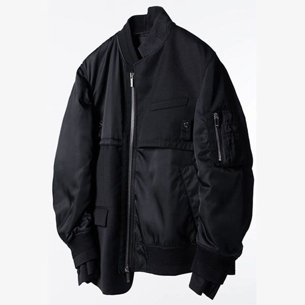 ディオール sacai 偽物コラボ ボンバージャケットスーパーコピー