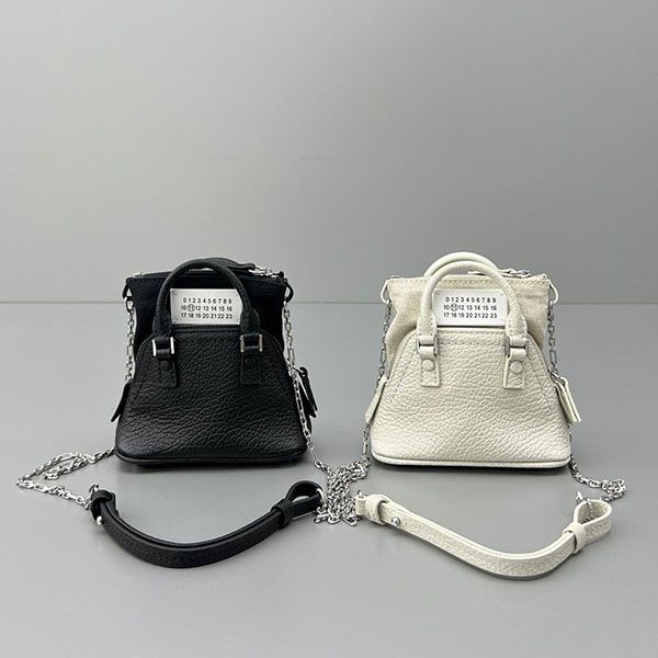 メゾンマルジェラ 偽物 MM6 トートバッグ 5AC ミニ ベビー Leather