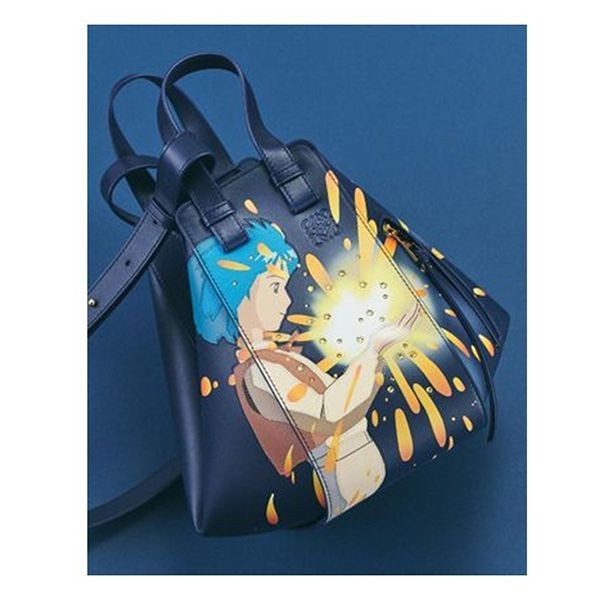 即発ロエベ ジブリ 偽物 ハウルの動く城 ハンモック スモール バッグ
