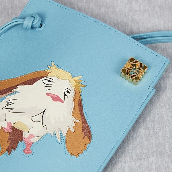ロエベ ジブリ 偽物 カルシファー ポーチ ハウルの動く城 3色-ロエベ