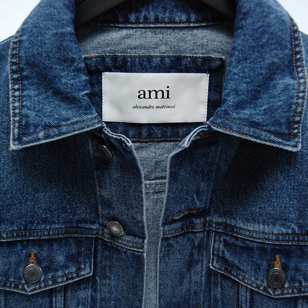 AMI PARIS 偽物 ボクシーフィット デニムジャケット-Ami 偽物