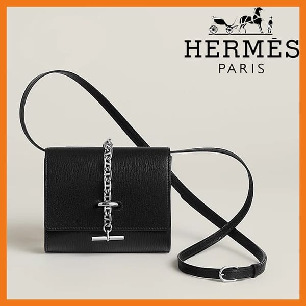 エルメス シェーヌダンクル コンパクト 財布 コピー H084664CK89-エルメス