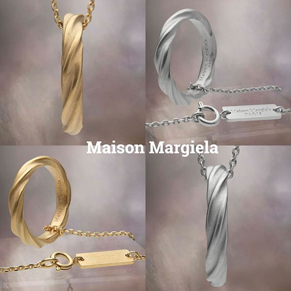 Maison Margiela　マルジェラ⑪　タイムレスリング 新作メゾンマルジェラ コピー*ロゴ入ツイストタイムレスリング