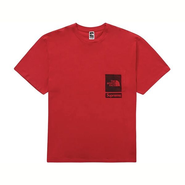 シュプリーム×ノースフェイス コラボ Printed Pocket Tee Tシャツ偽物