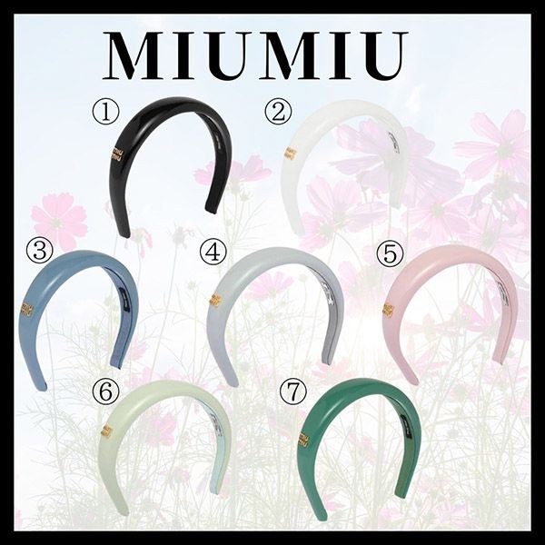 miumiu　ミュウミュウ　ホワイト　カチューシャ miumiu カチューシャ Miu Miu カチューシャ ホワイト 公式通販