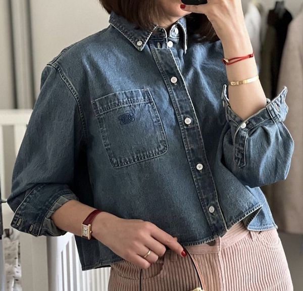セリーヌ デニムシャツ スーパーコピー 2T187459N.07UO-セリーヌ