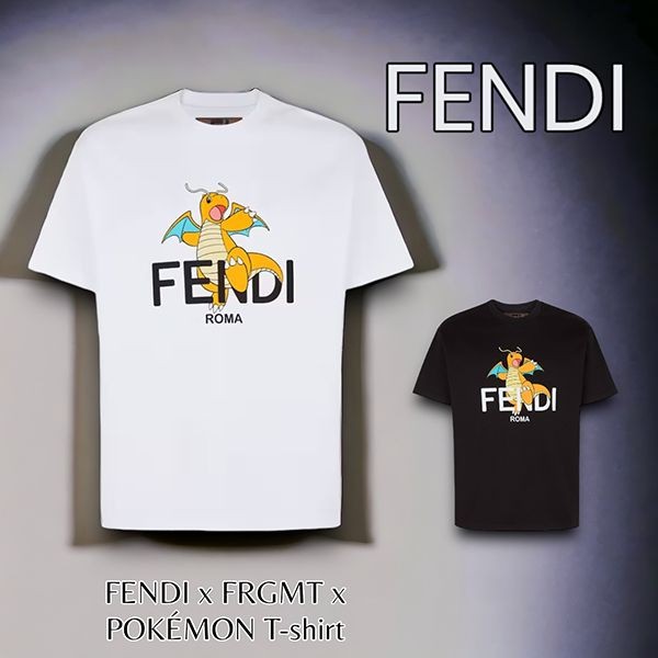 フェンディ FRGMT x POKEMON 偽物】T-shirt ポケモンTシャツFY1144