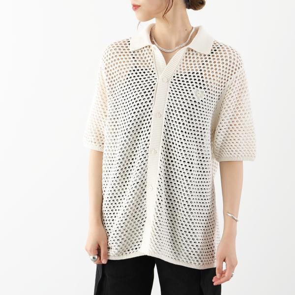 フレッドペリー OpenKnit Button-Through ニットポロシャツ フレッド ペリー 偽物ニットポロシャツ K7850 LACE BUTTON THROUGH