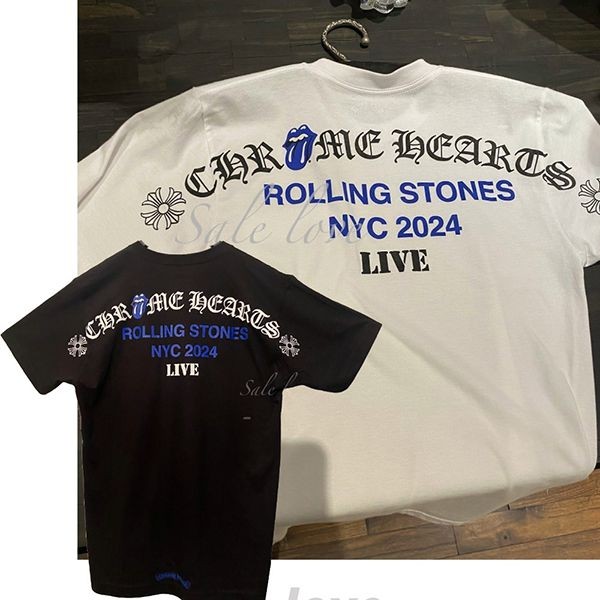 ＋クロームハーツ＋ローリングストーンズ NYC ポケットTシャツ 偽物