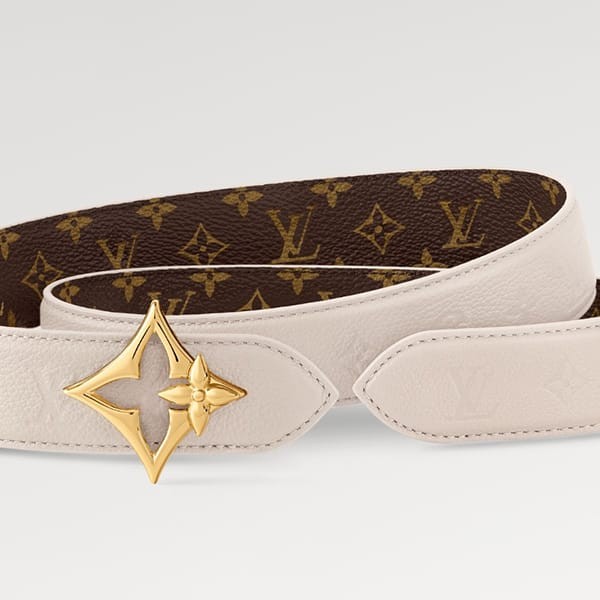 jpmwpw Louis Vuitton モノグラム ベルト 105cm ルイヴィトン ベルト 偽物 フラワーグラム リバーシブル 3色 m8687w