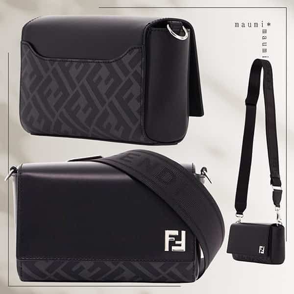 Fendi ロゴプリント 大容量ショルダーバッグ(フェンディ Fendi ロゴプリント 大容量ショルダーバッグ(フェンディ
