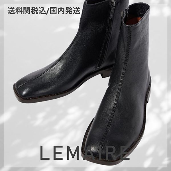 □ルメール□パイピングレザーアンクルブーツ 偽物 送料込/関税込-