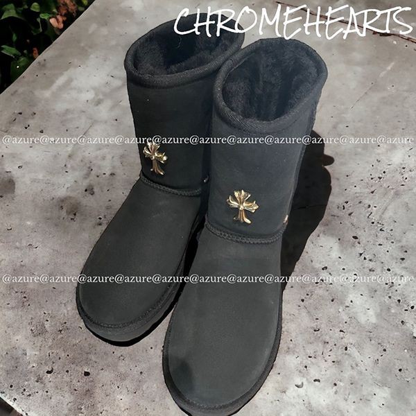 クロムハーツ ugg ムートンブーツ 偽物◇chクロス♪uggコラボ ムートン