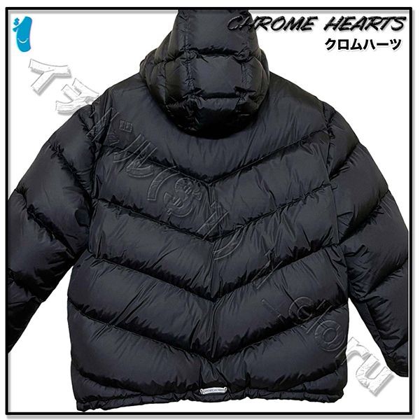 クロムハーツ ダウン ジャケット 偽物+ HALF DAGGER ZIP JACKET 12186