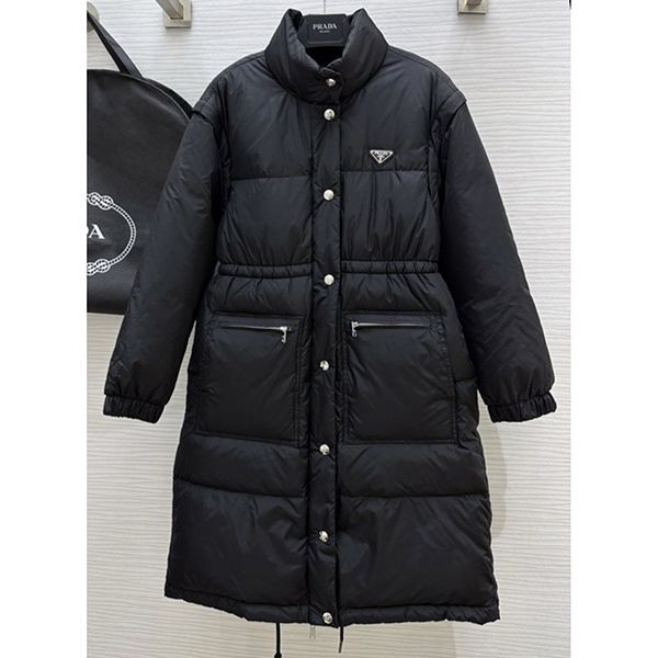 ◇プラダ◇レディース Re-Nylon ロング ダウンコート 偽物 2way