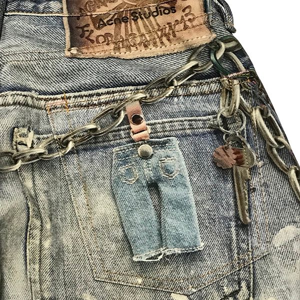 アクネストゥディオズ デニムパンツ 偽物 BAGGY FIT JEANS 1981M 転写