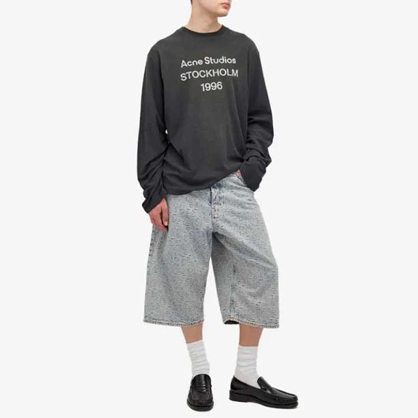 アクネストゥディオズ◇ロゴ 長袖 Tシャツ スーパーコピー-