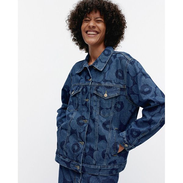 25SS】マリメッコ デニムジャケット 偽物/ Maridenim Murros Unikko -