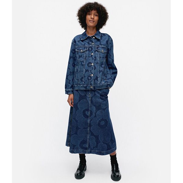 25SS】マリメッコ デニムジャケット 偽物/ Maridenim Murros Unikko -