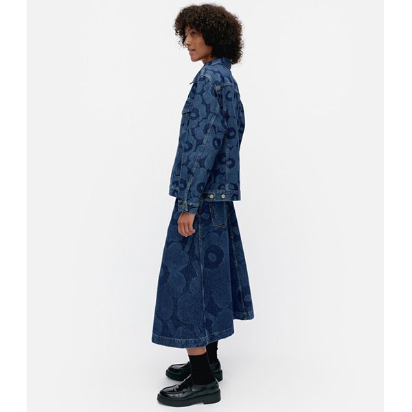 25SS】マリメッコ デニムジャケット 偽物/ Maridenim Murros Unikko