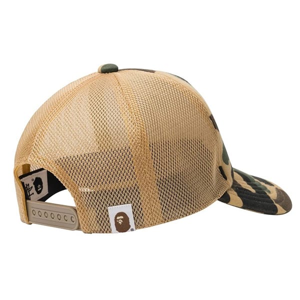 希少/コラボ】Stussy エイプ キャップ 偽物 BAPE TRUCKER CAP-