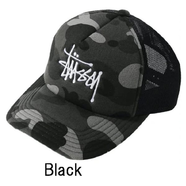 希少/コラボ】Stussy エイプ キャップ 偽物 BAPE TRUCKER CAP【TOTECOPY】