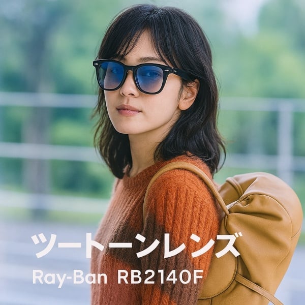 レイバン RB2140F 偽物 901/3F ブルーミラーレンズ アジアンフィット