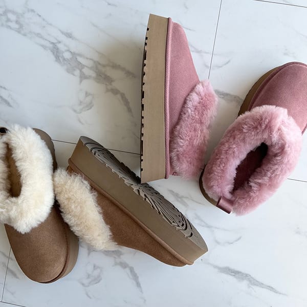 NEWモデル誕生【インアウト両用】UGG Tazzelle ボア付スリッポン