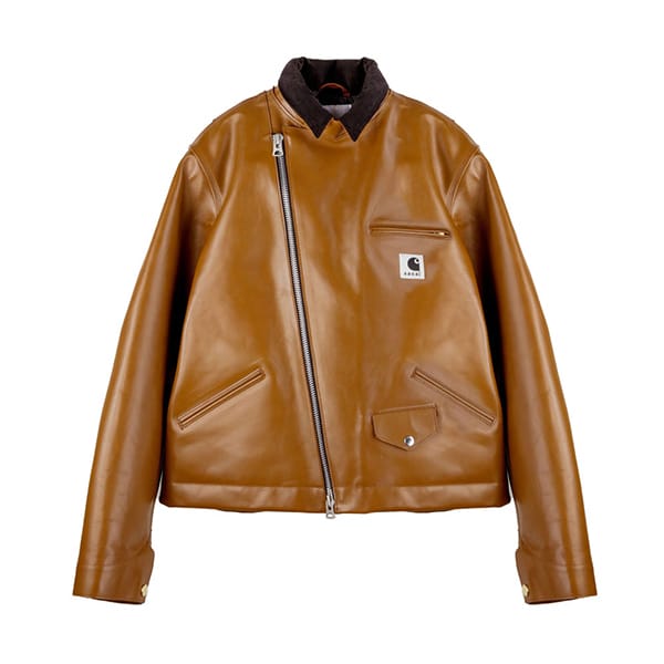 sacai x Carhartt レザージャケット スーパーコピー-SACAI