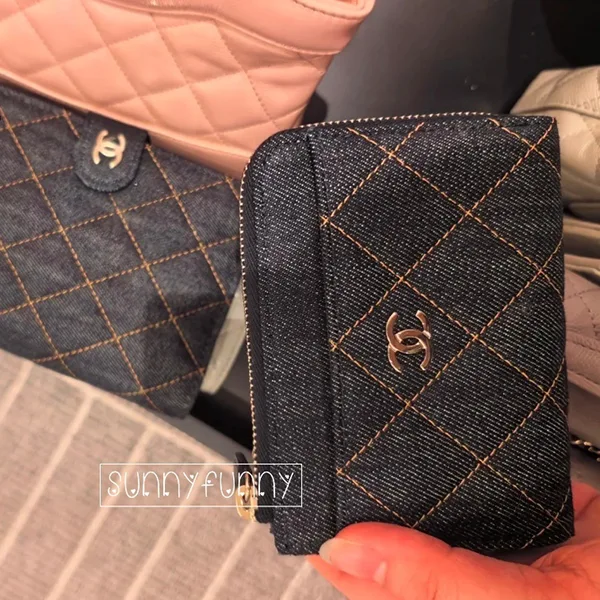 シャネル フラグメントケース N級品 ミニ財布 デニム AP4893 B10583