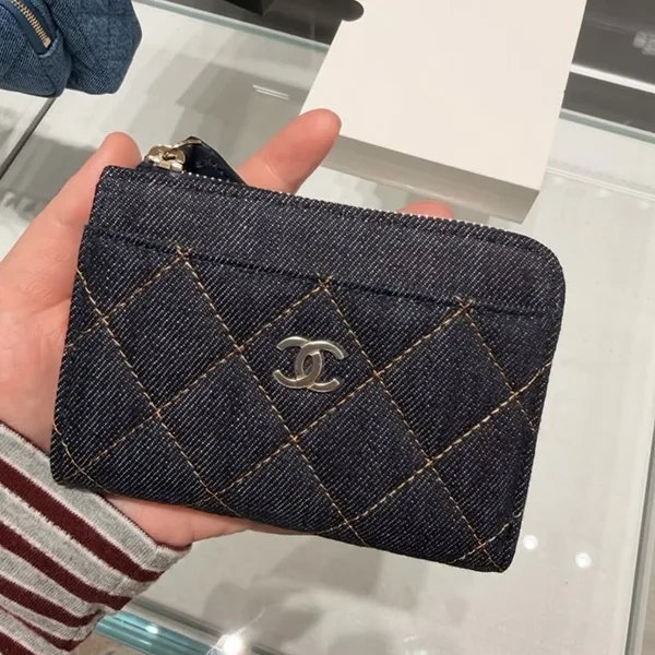 シャネル フラグメントケース N級品 ミニ財布 デニム AP4893 B10583